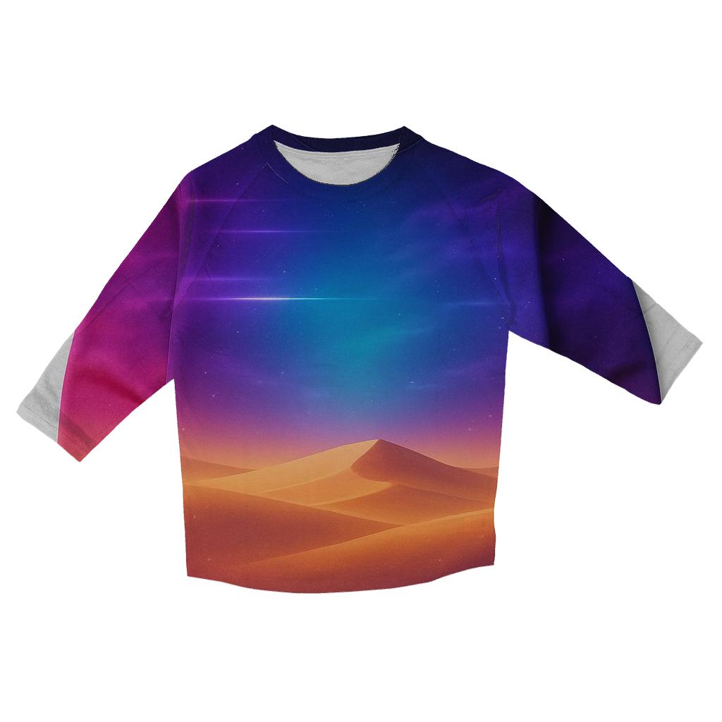 Neon Horizon Mirage trendy 3/4 sleeve tops