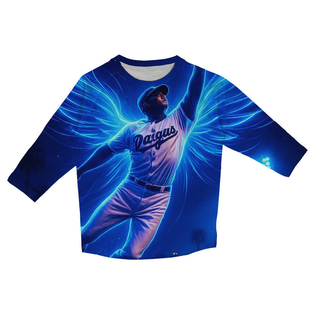 Electric Wings Of The Outfield casual three quarter sleeve shirts