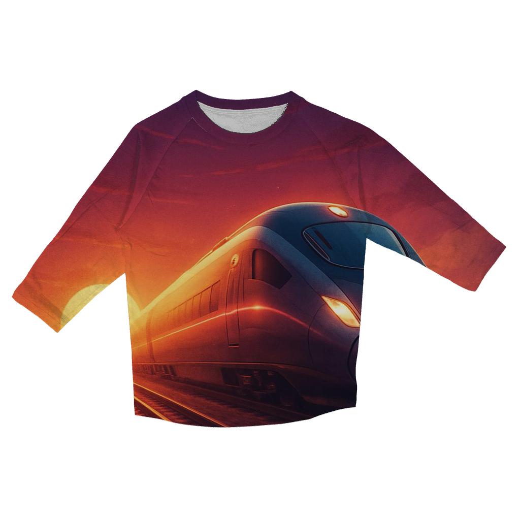Twilight Train To Horizon casual three quarter sleeve shirts