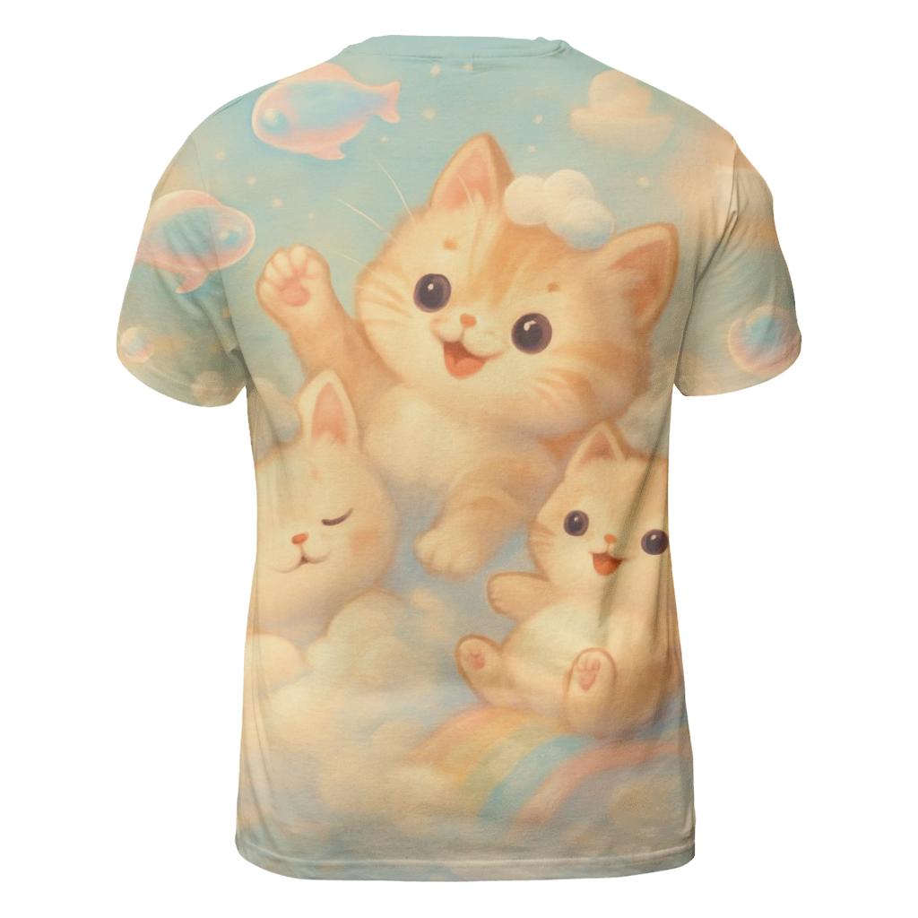 Bubble Bath Dream Kittens designer pattern shirts