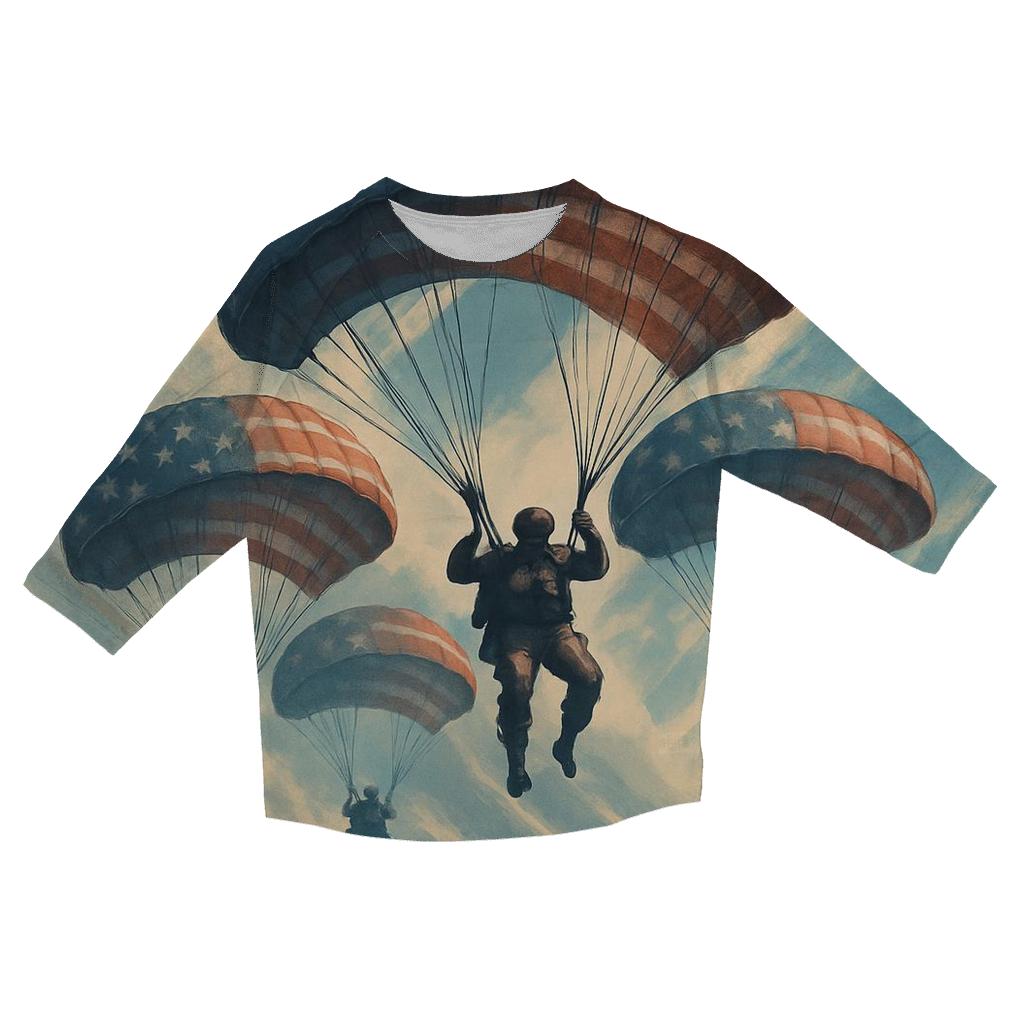 Wings Of Freedom Formation stylish quarter sleeve tops