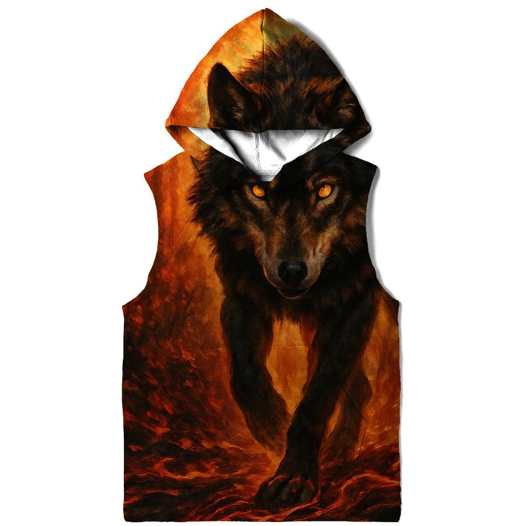 Primal Forest Ember Wolf lightweight hoodies