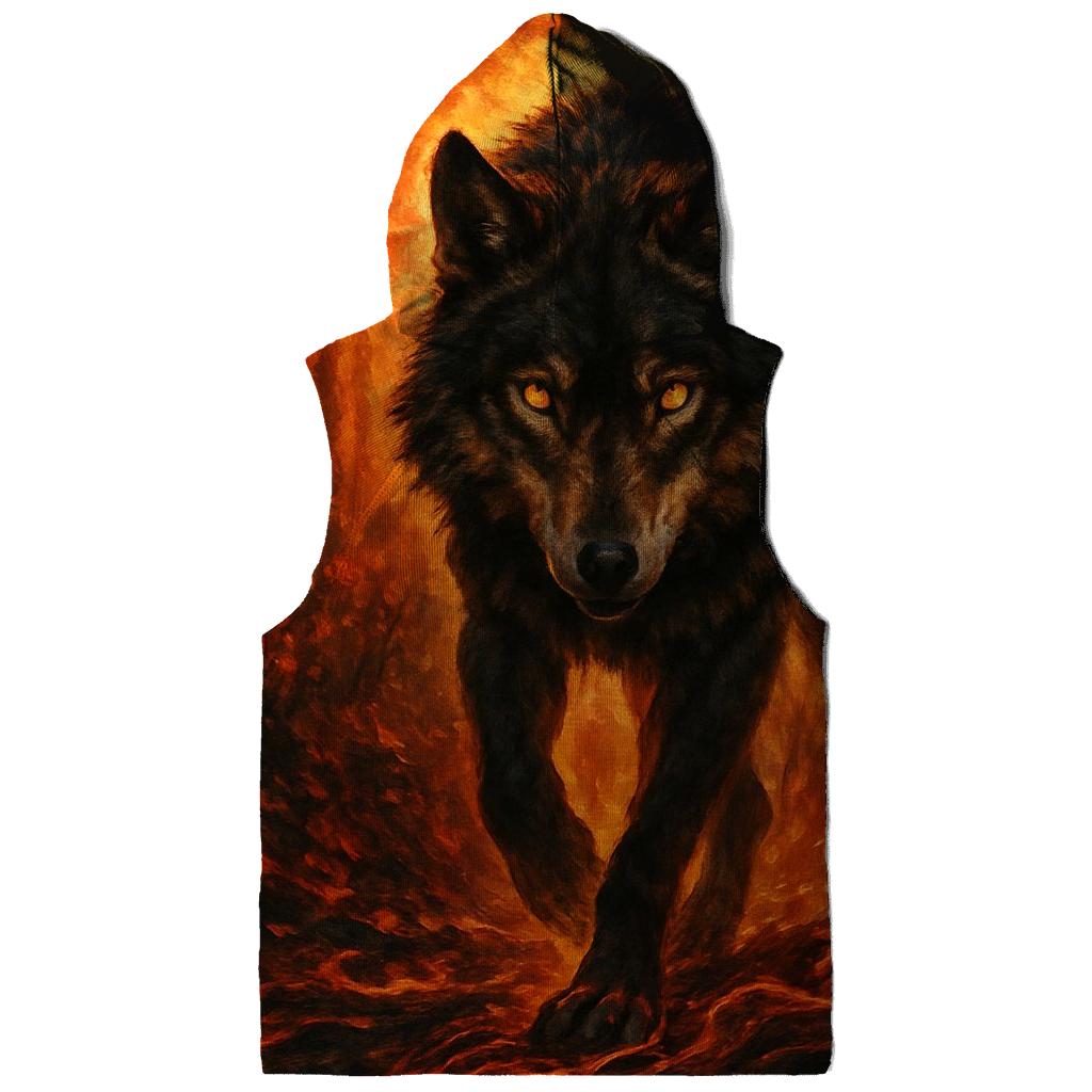 Primal Forest Ember Wolf lightweight hoodies
