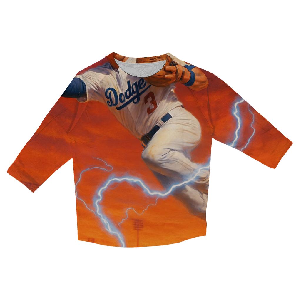 Sunset Double Play Lightning designer 3/4 sleeve blouses