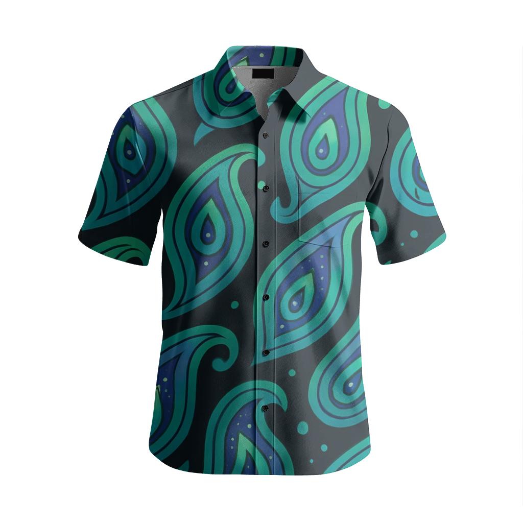 Aurora Ribbon Paisley Drift custom embroidered shirts