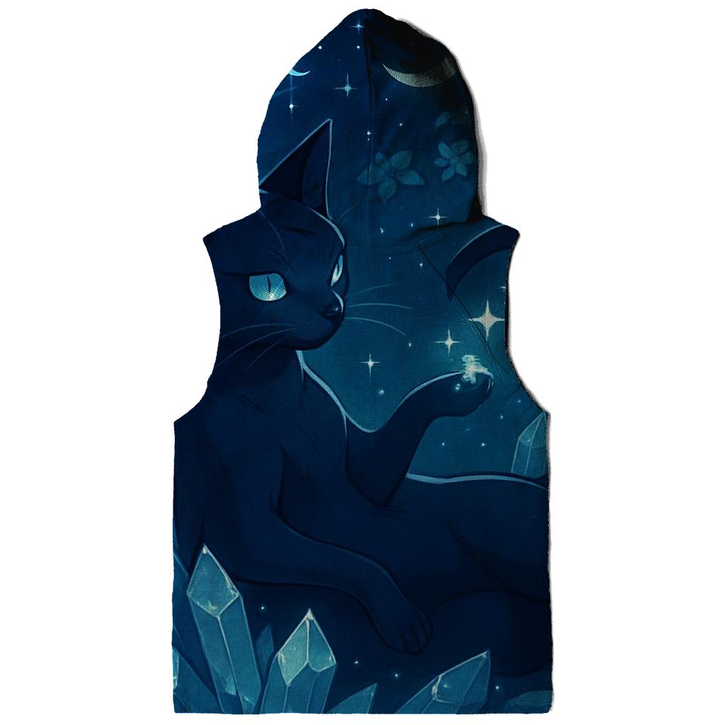 Crystal Garden Starglow Cat embroidered hoodies