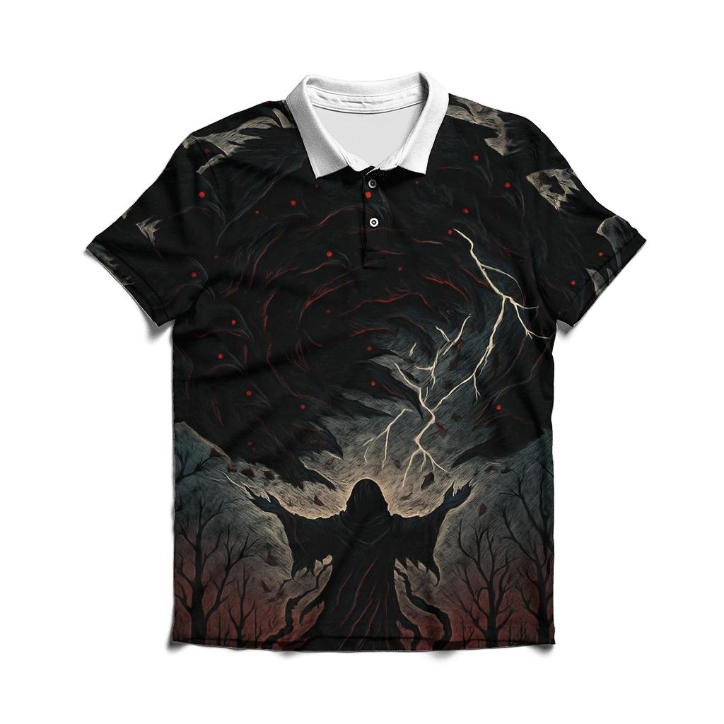 StormOfTheOmenRavens casual sports polo shirts