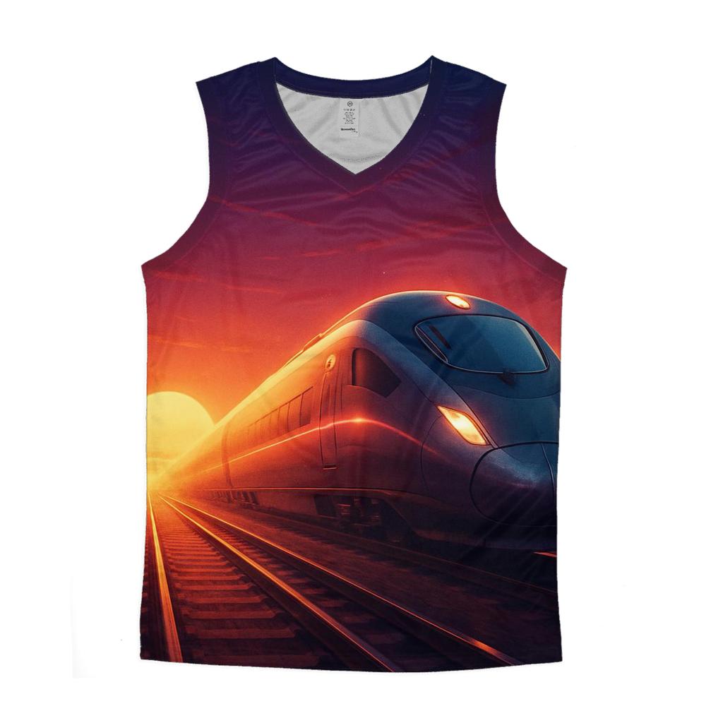 Twilight Train To Horizon personalized athletic tanks