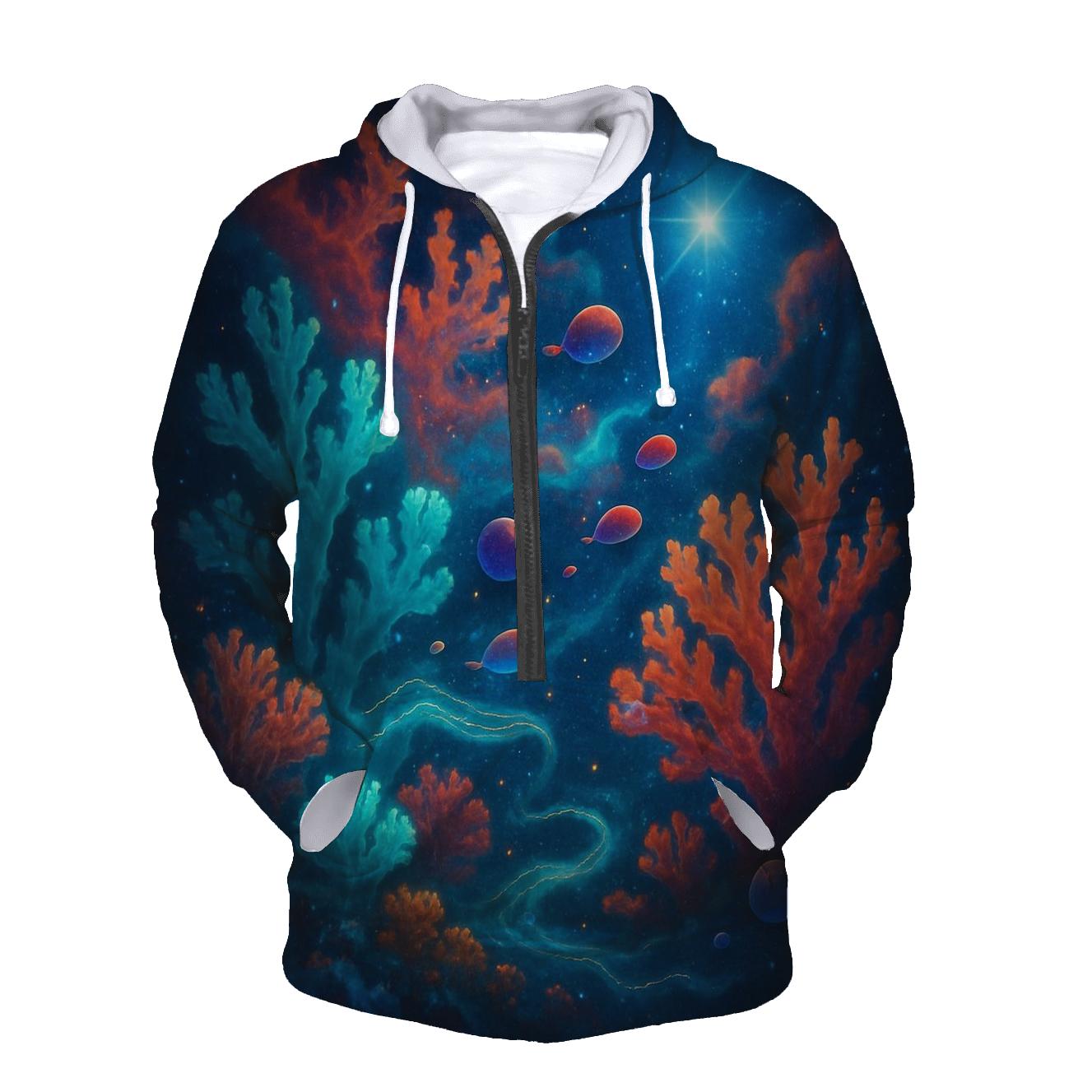 Celestial Coral Reef designer hoodies