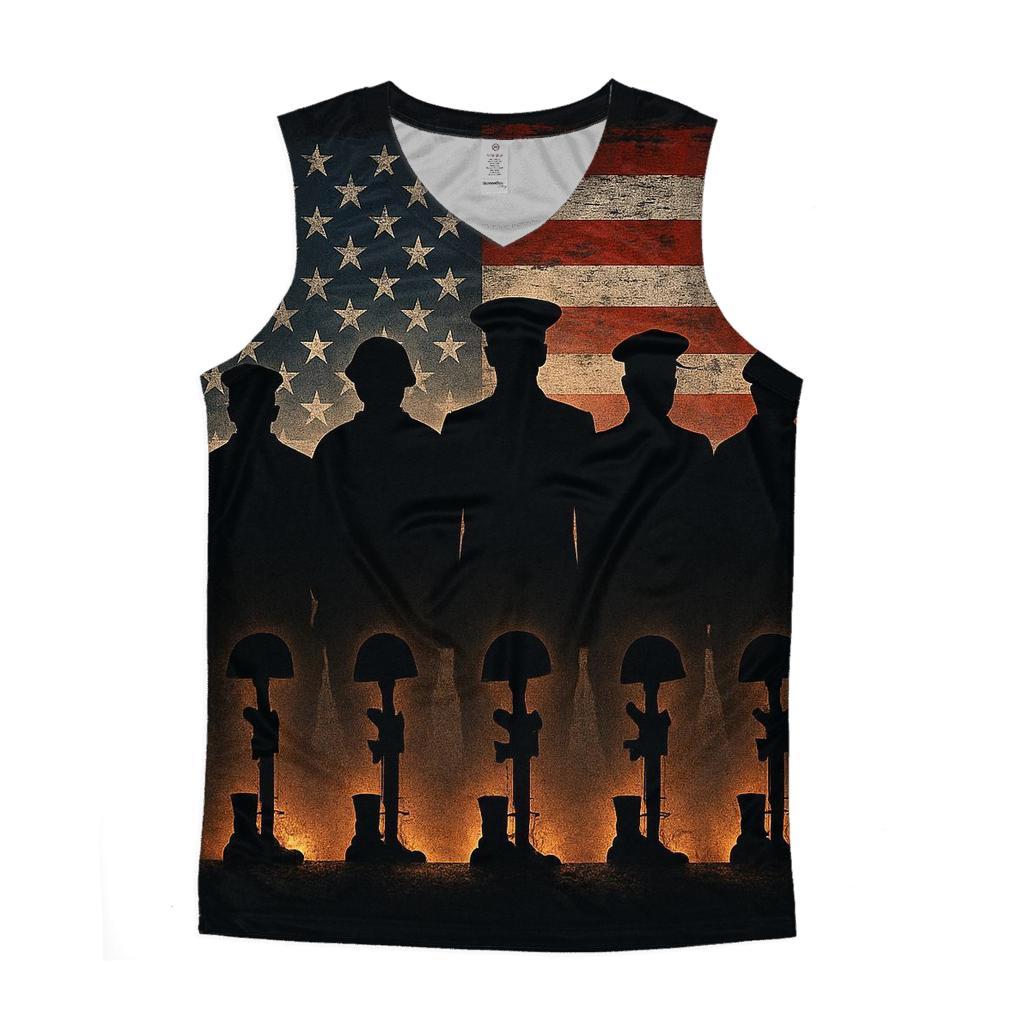 Honor Line Silent Salute cotton sleeveless tops