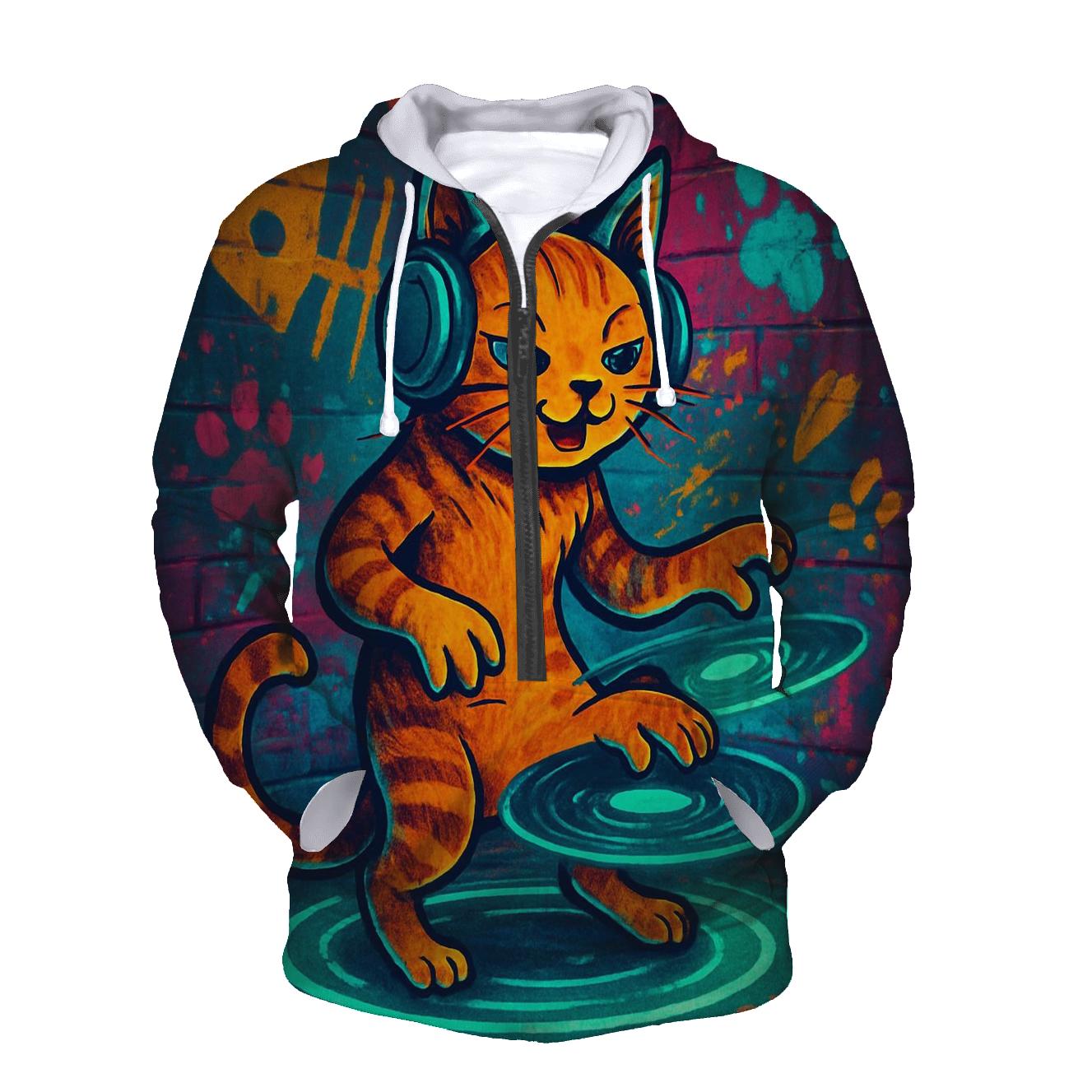 Graffiti Alley DJ Cat heavyweight hoodies