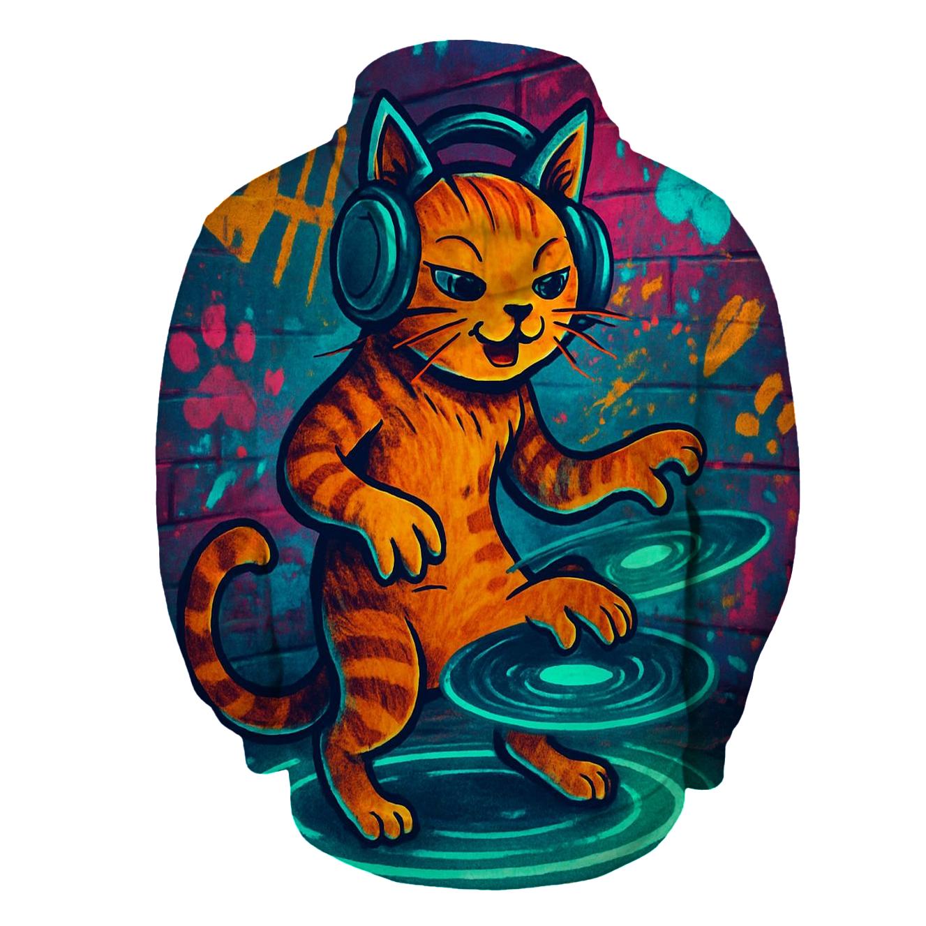 Graffiti Alley DJ Cat heavyweight hoodies