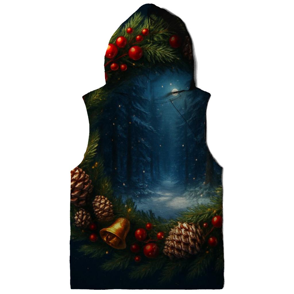 Wreath Portal To Winter Forest heavyweight hoodies