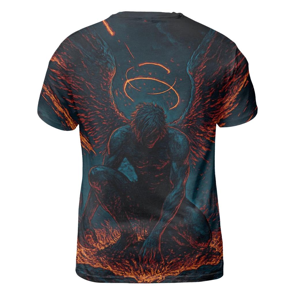 WingsOfTheFallenCometAngel vibrant all-over design tees