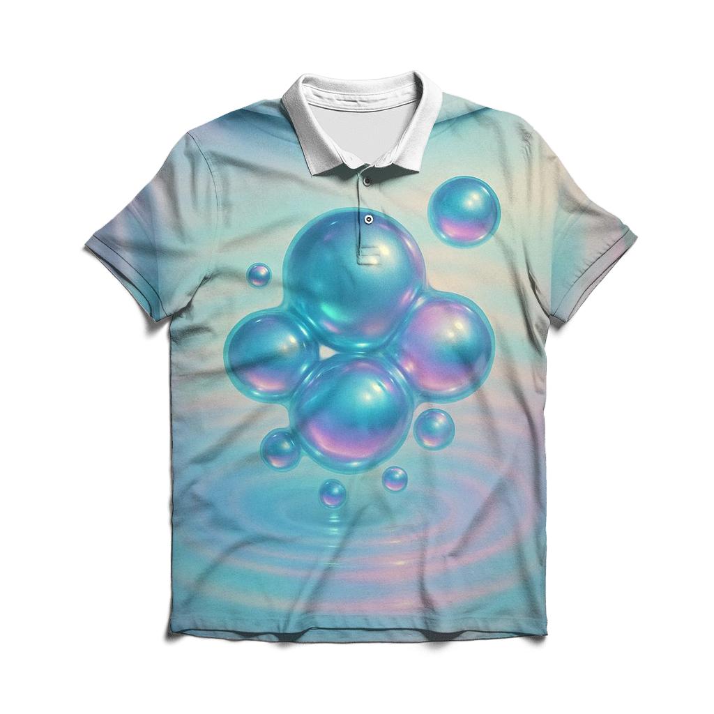 Aurora Pool Drift embroidered polo tops