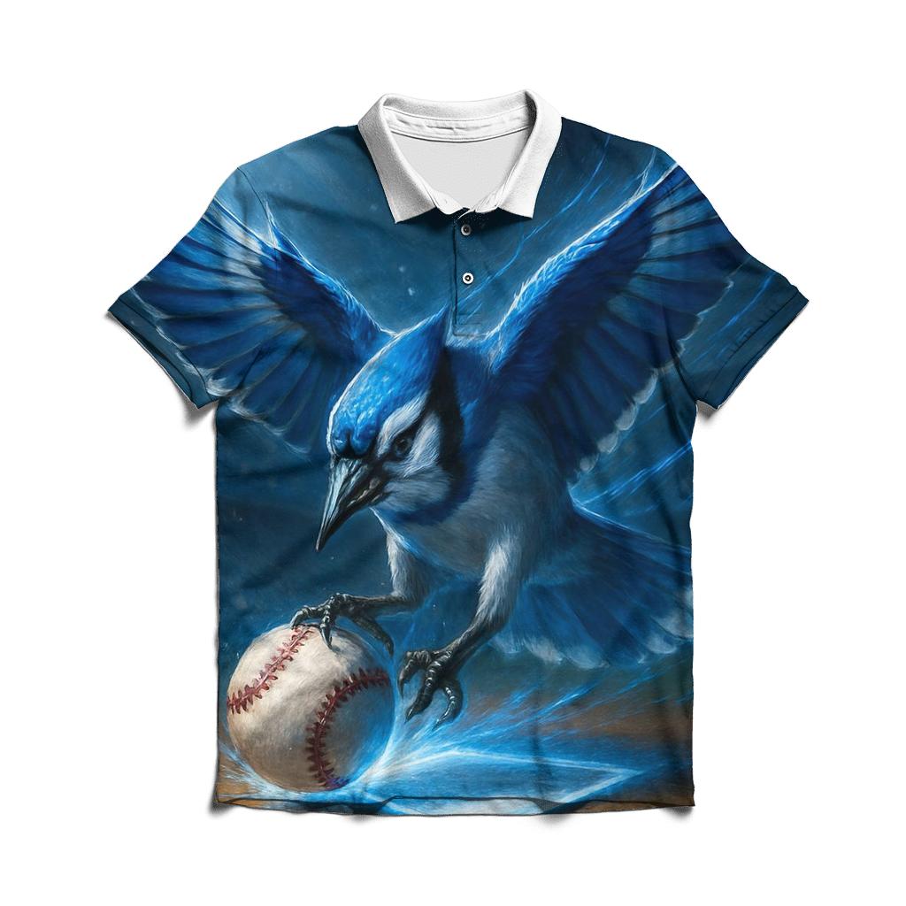 Electric Flight Blue Jays Diamond Surge custom polo shirts