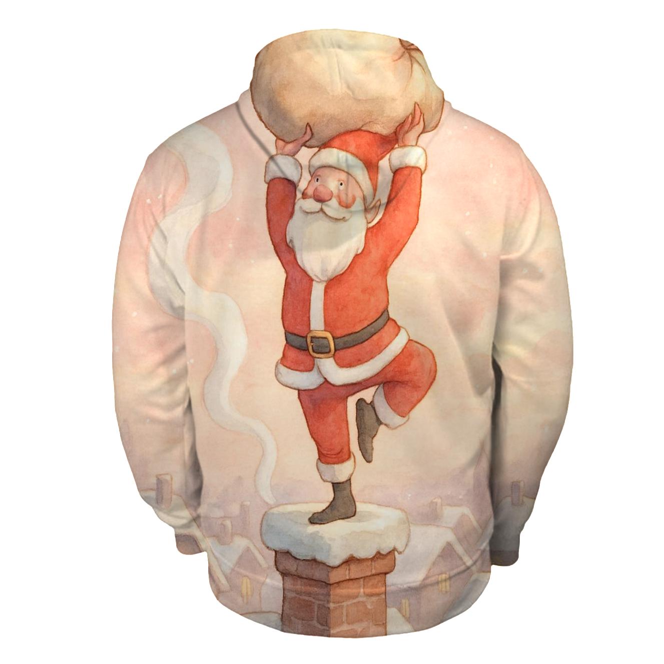 Santa Chimney Yoga Balance hoodies fashion