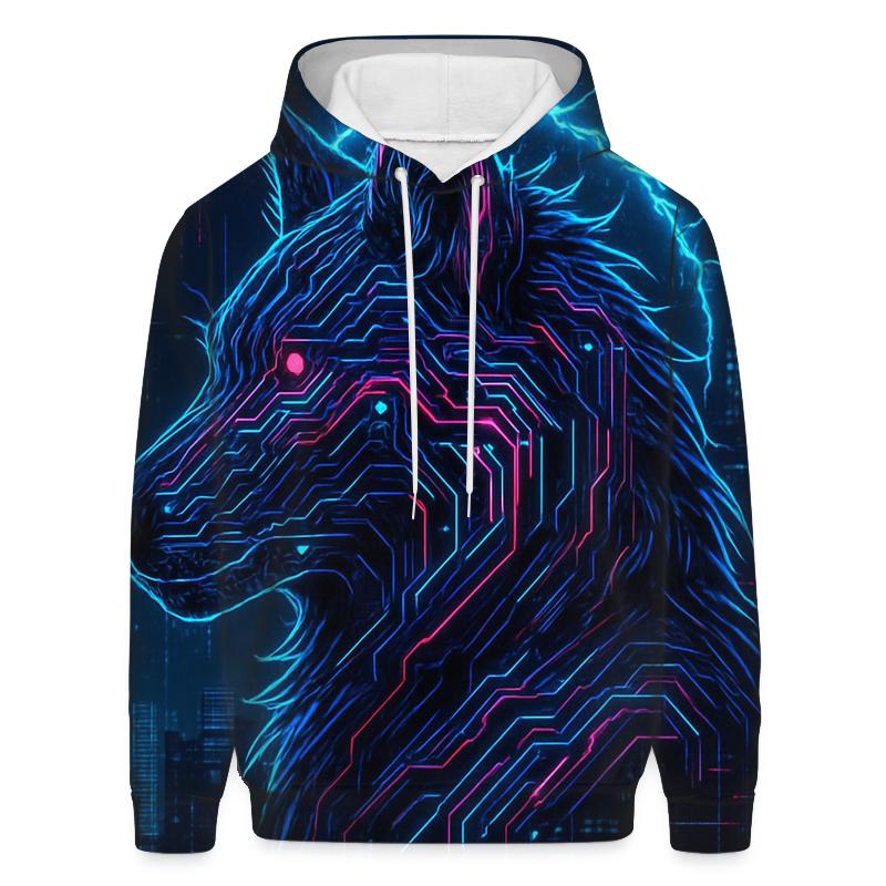 Neon Circuit Alpha hoodie designs