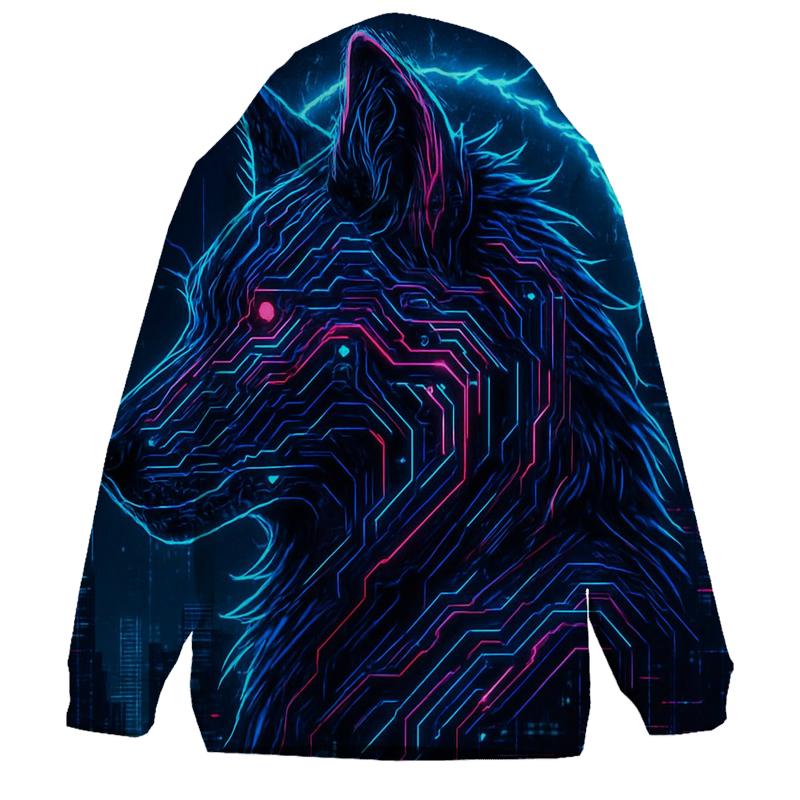 Neon Circuit Alpha hoodie designs