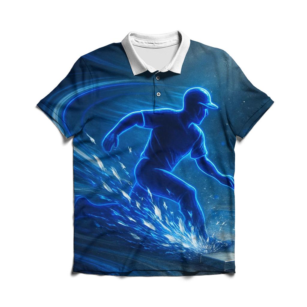 Feather Storm On The Blue Jays Basepaths embroidered polo tops