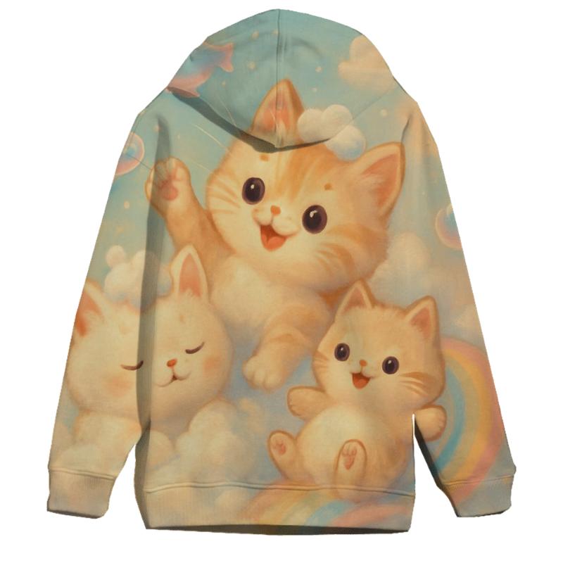 Bubble Bath Dream Kittens lightweight hoodies