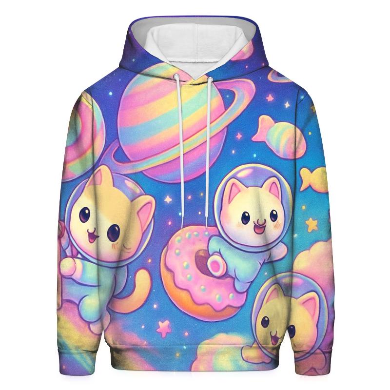 Candy Planet Comet Kittens graphic hoodies