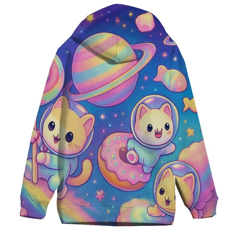 Candy Planet Comet Kittens graphic hoodies