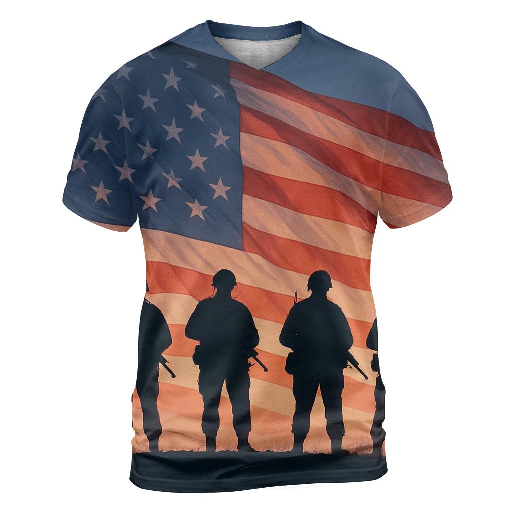 Guardian Soldiers Silhouette Dawn unique graphic print tees