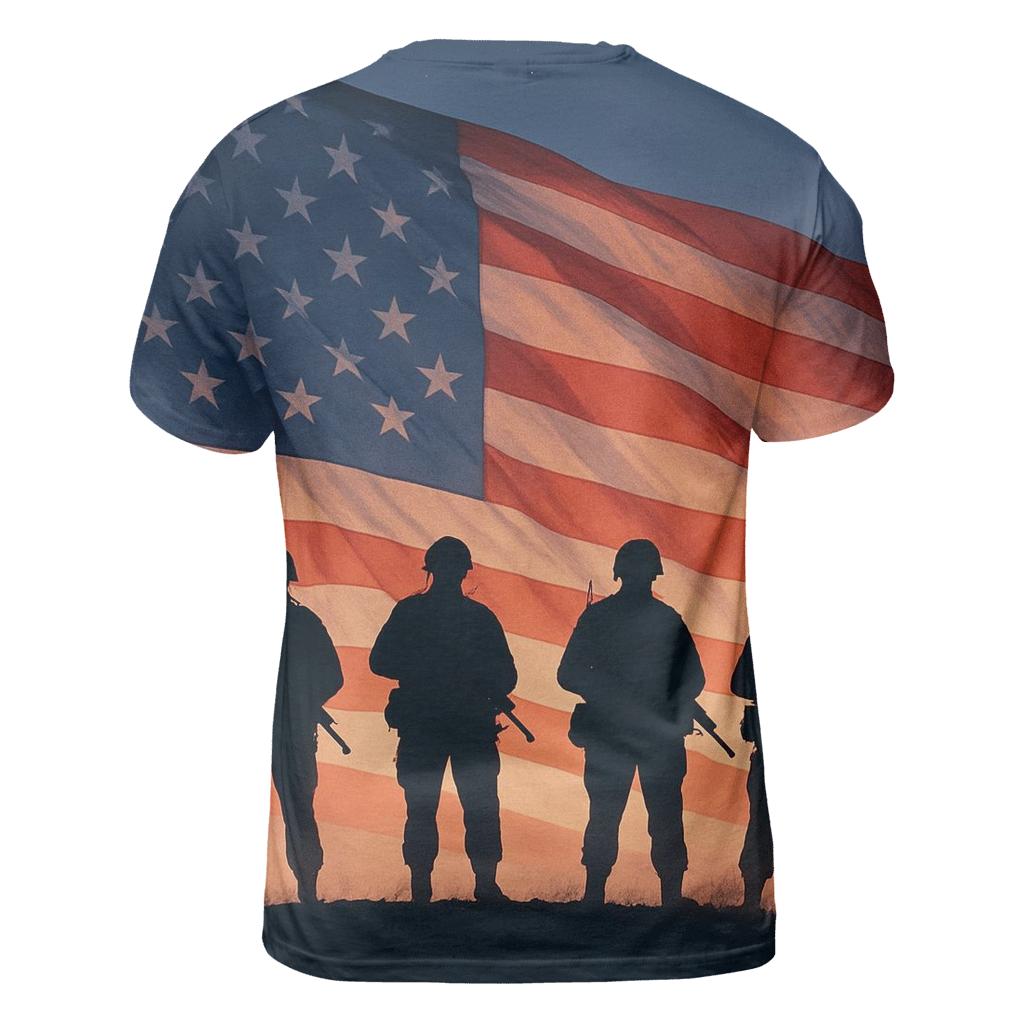 Guardian Soldiers Silhouette Dawn unique graphic print tees