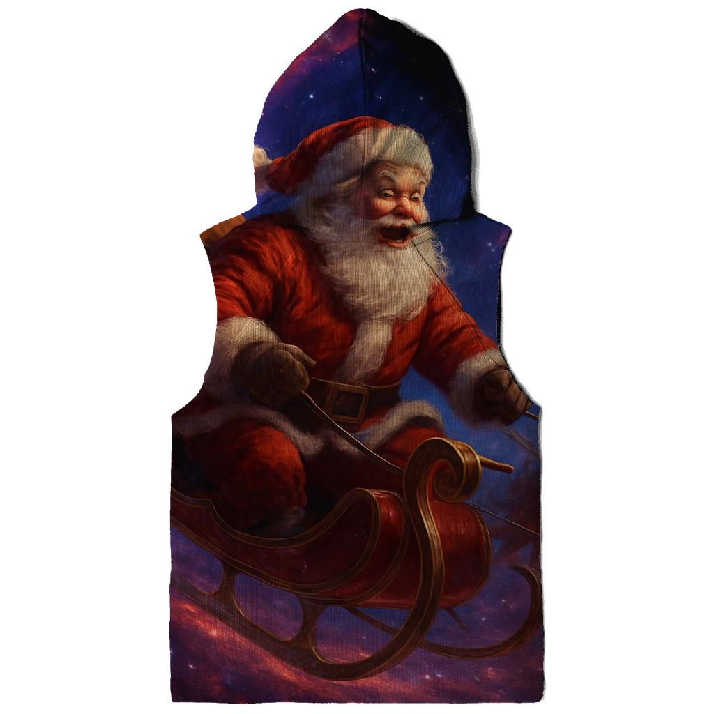 Santa Nebula Night Ride printed hoodies