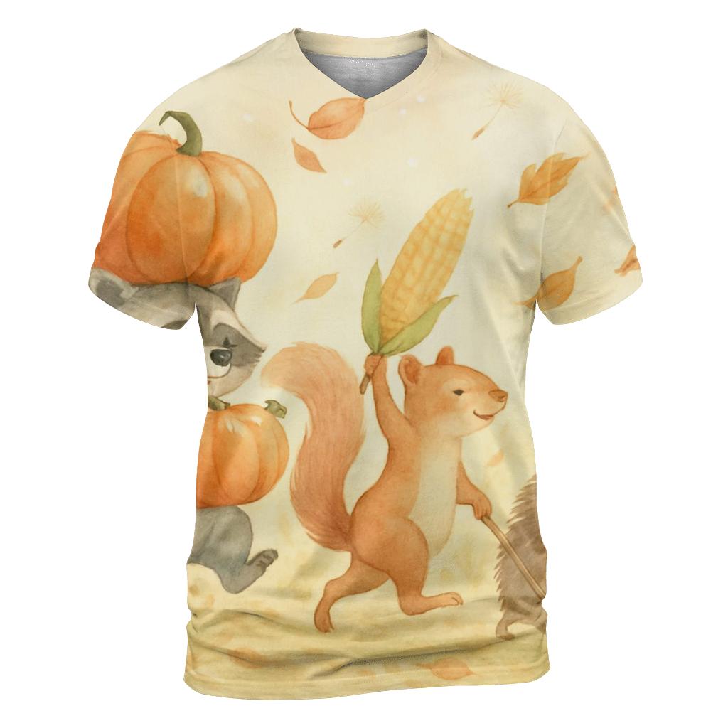 Harvest Parade Of Friendly Critters statement graphic shirts