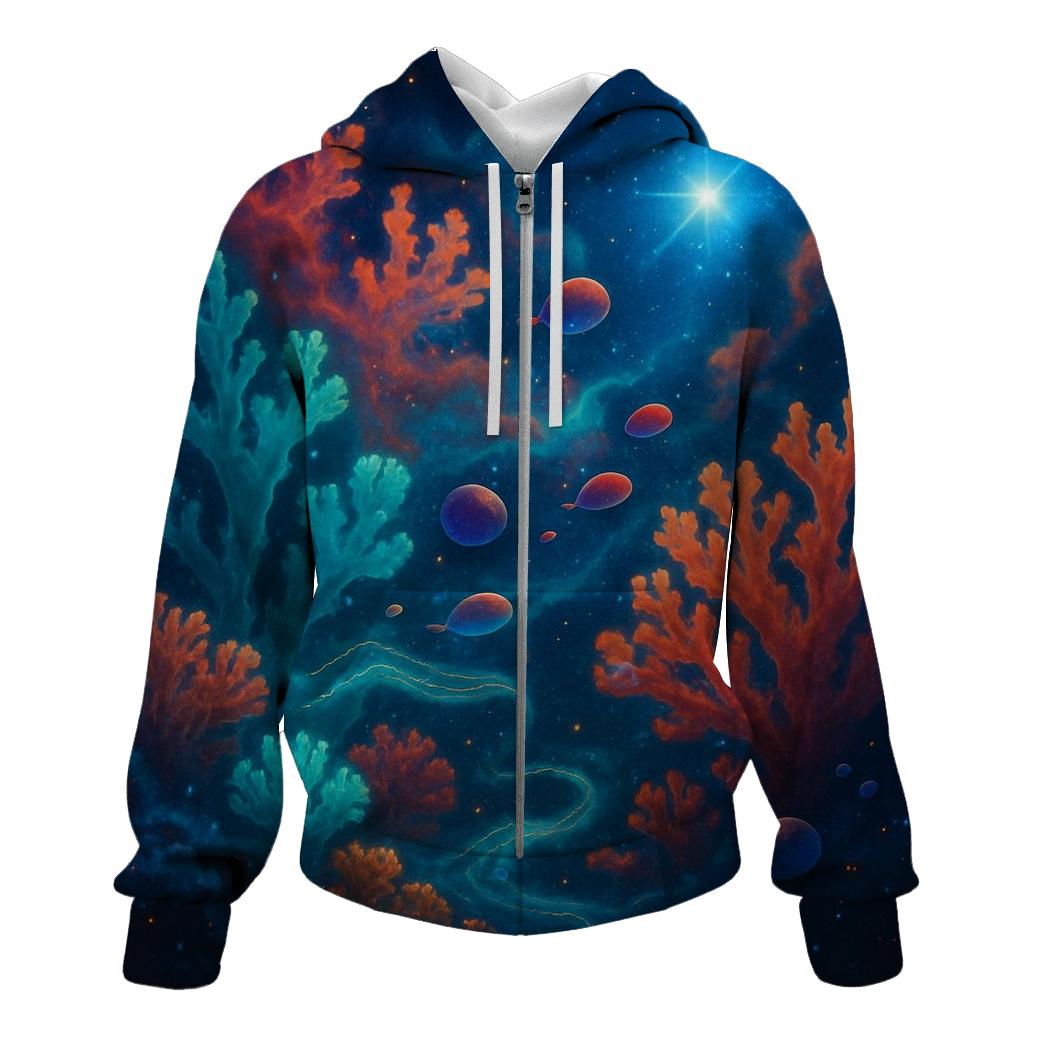 Celestial Coral Reef lightweight hoodies