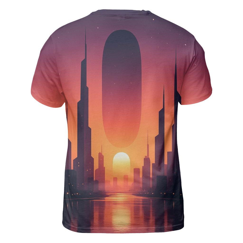 Mirrored City Ember Skyline personalized full print shirts