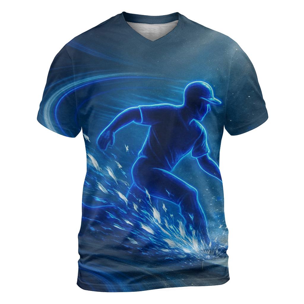 Feather Storm On The Blue Jays Basepaths artistic all-over print tops