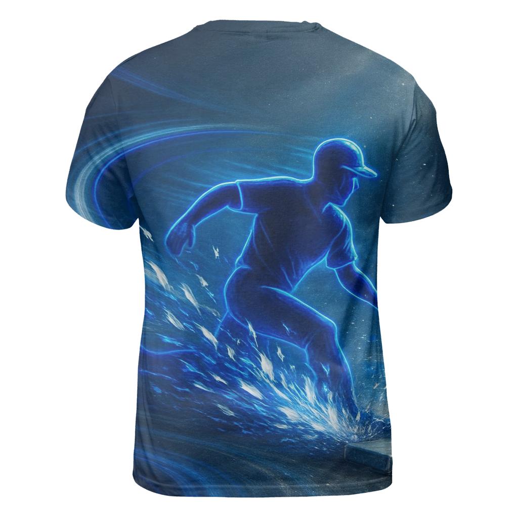 Feather Storm On The Blue Jays Basepaths artistic all-over print tops