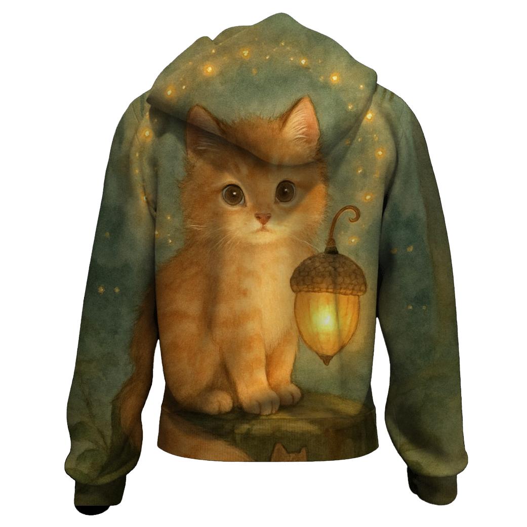 Forest Lantern Guardian Kitten hoodie styles