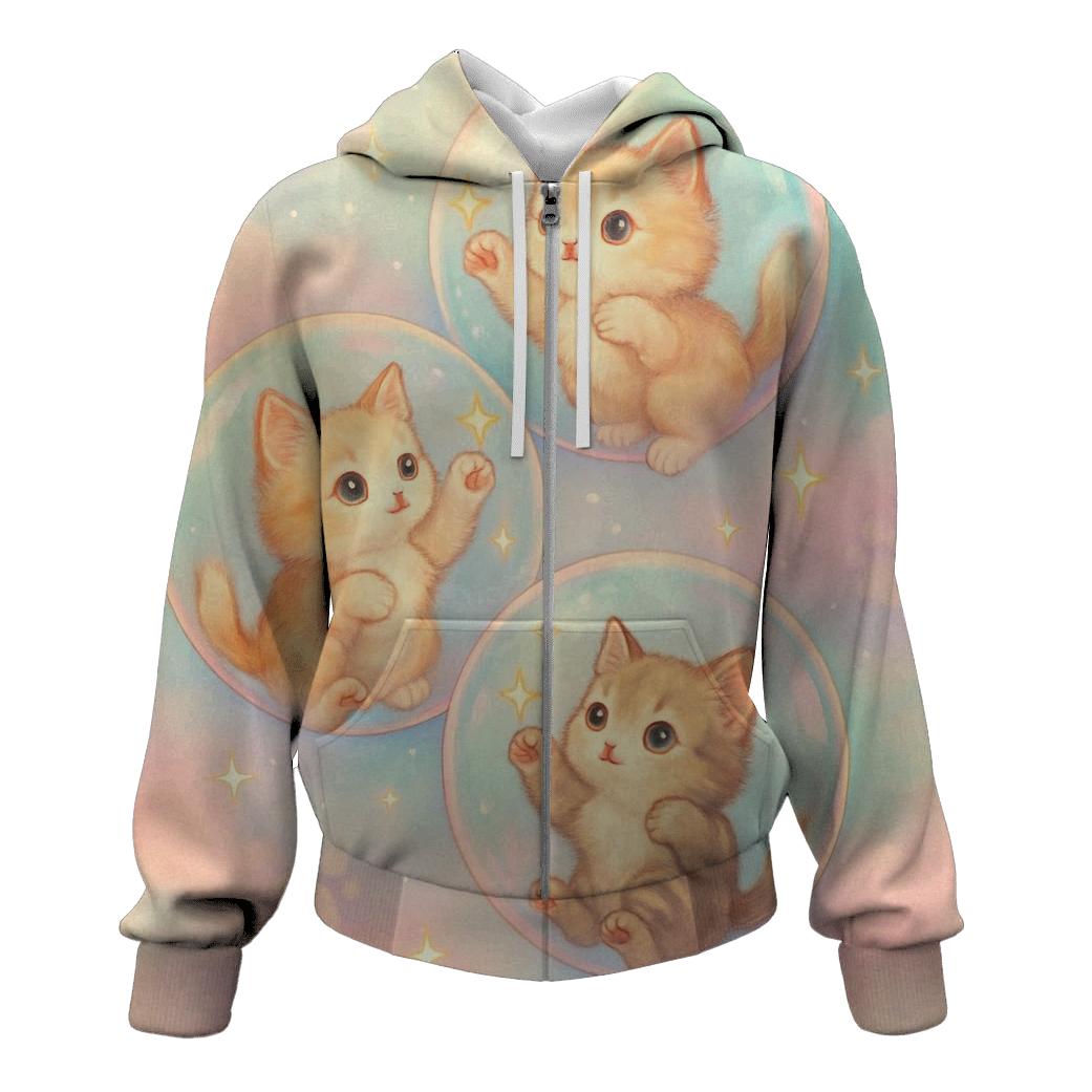 Pastel Dream Bubble Kittens hoodies fashion