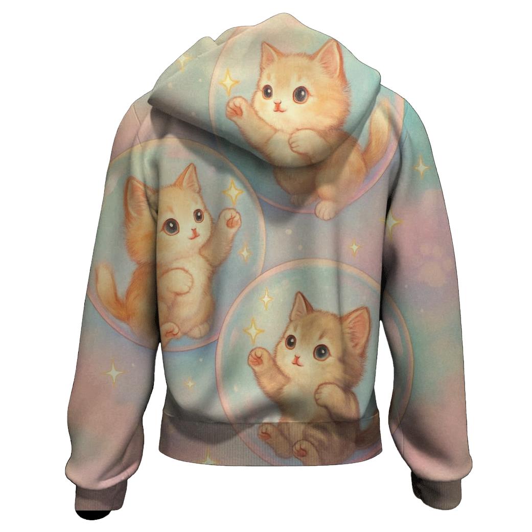Pastel Dream Bubble Kittens hoodies fashion