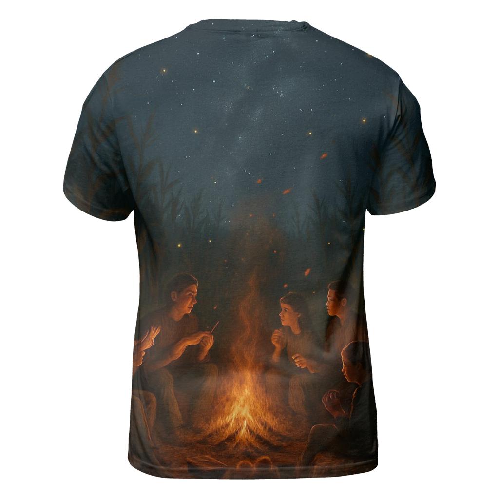 Starlit Cornfield Gratitude Circle statement graphic shirts