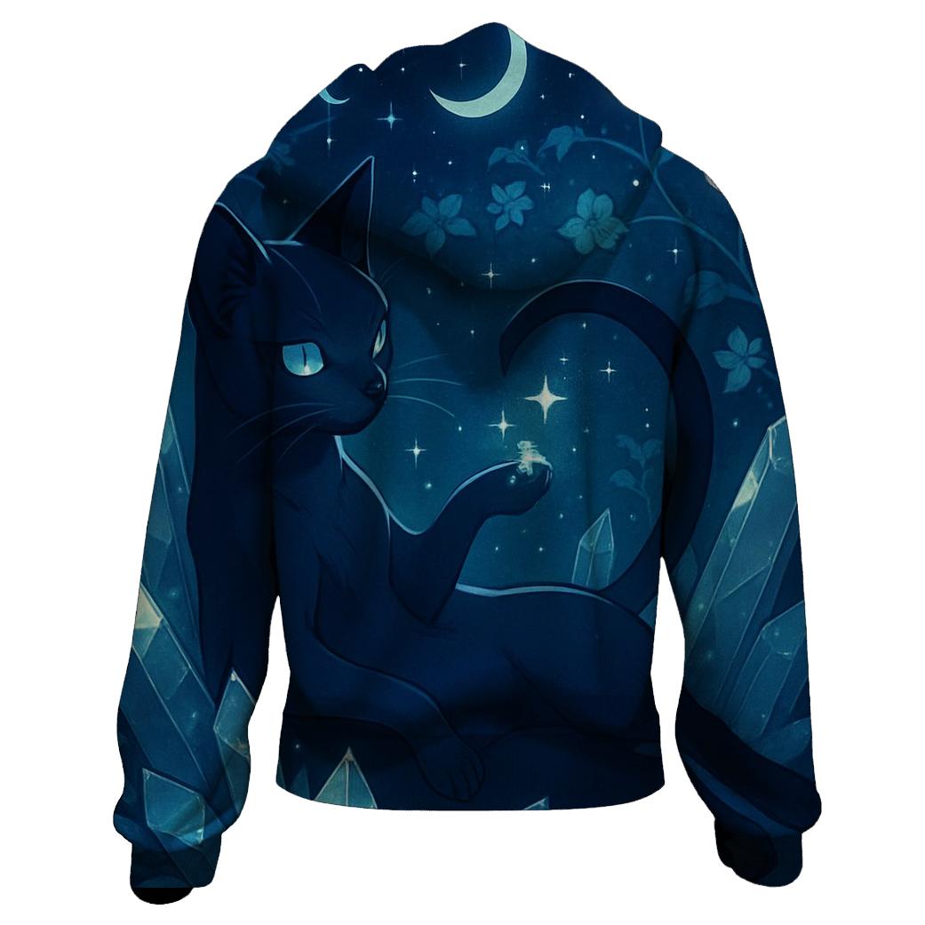 Crystal Garden Starglow Cat designer hoodies