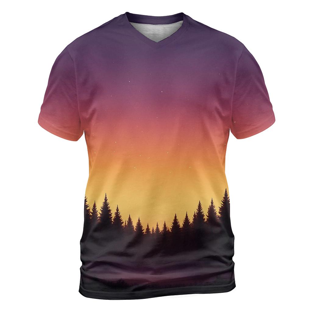 Forest Skyline Ember Veil designer pattern shirts
