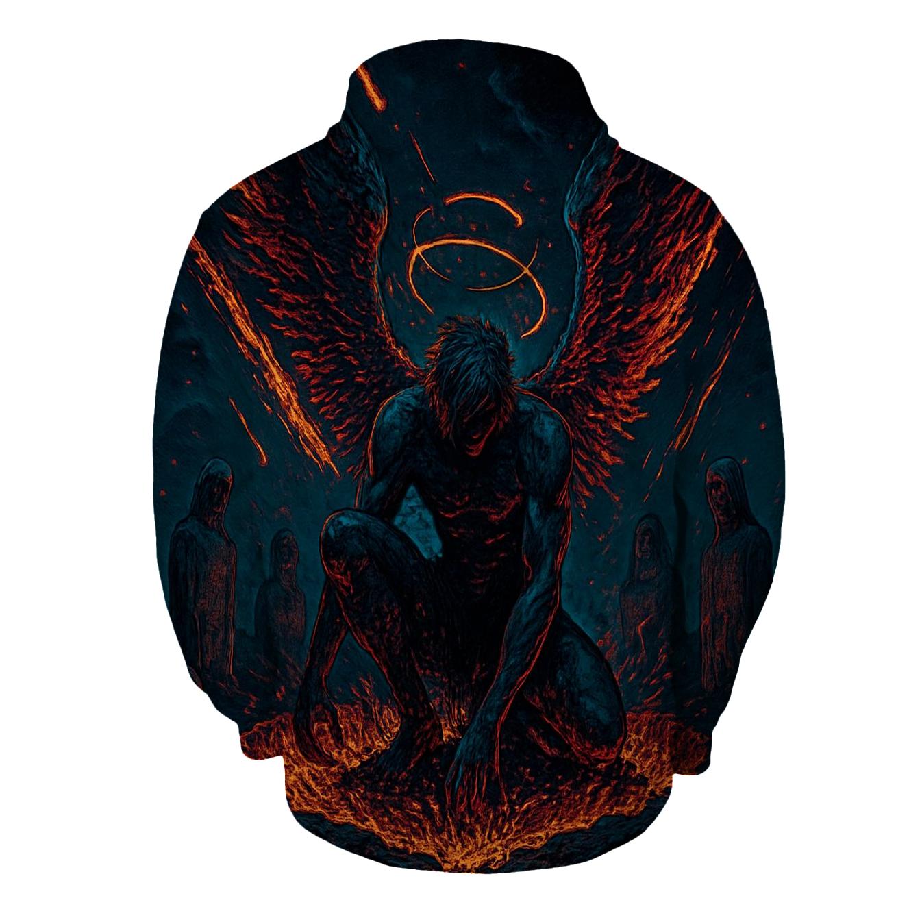 WingsOfTheFallenCometAngel embroidered hoodies