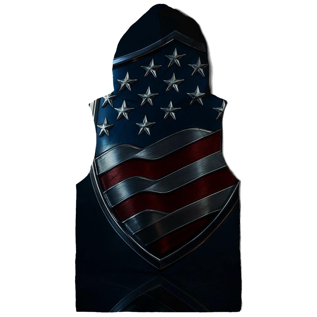 Midnight Metallic Banner Shield custom hoodies