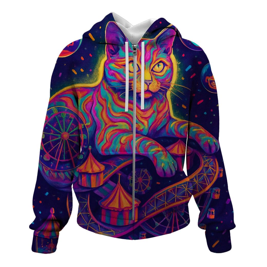 Psychedelic Carnival Cheshire Cat hoodie designs