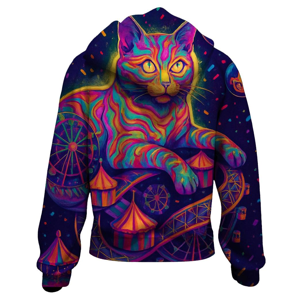 Psychedelic Carnival Cheshire Cat hoodie designs