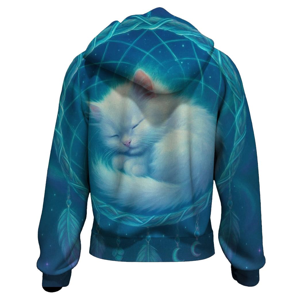 Aurora Dreamcatcher Cat designer hoodies