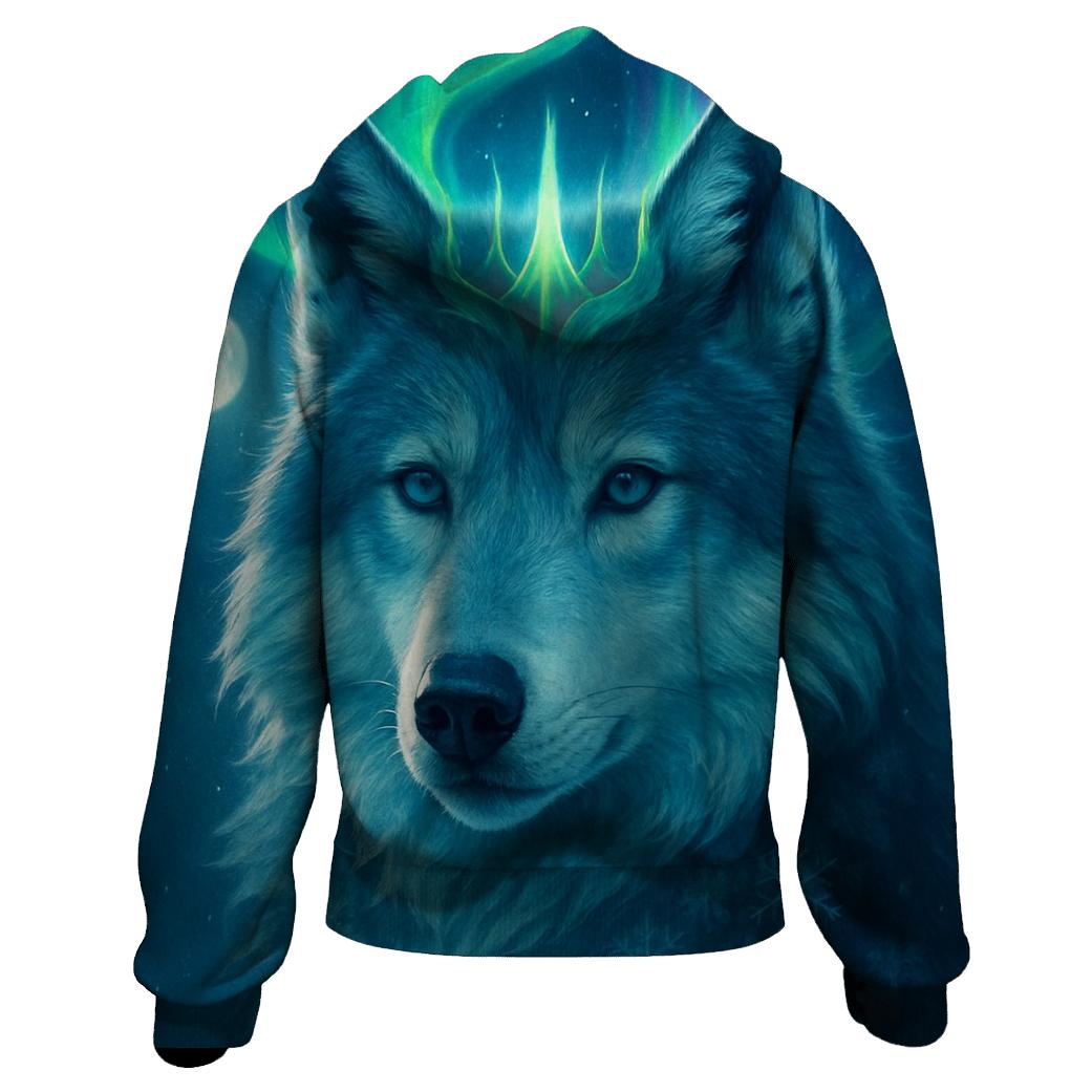 Aurora Ice Crown Wolf hoodie styles