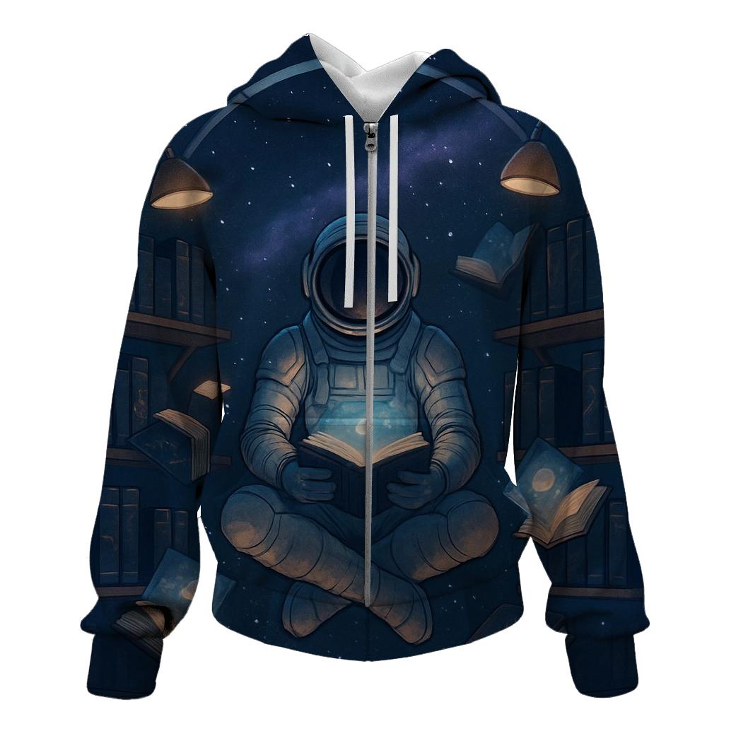 Starlit Astronaut Library hoodie designs