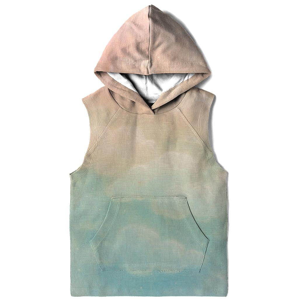 Pastel Cloud Cascade embroidered hoodies
