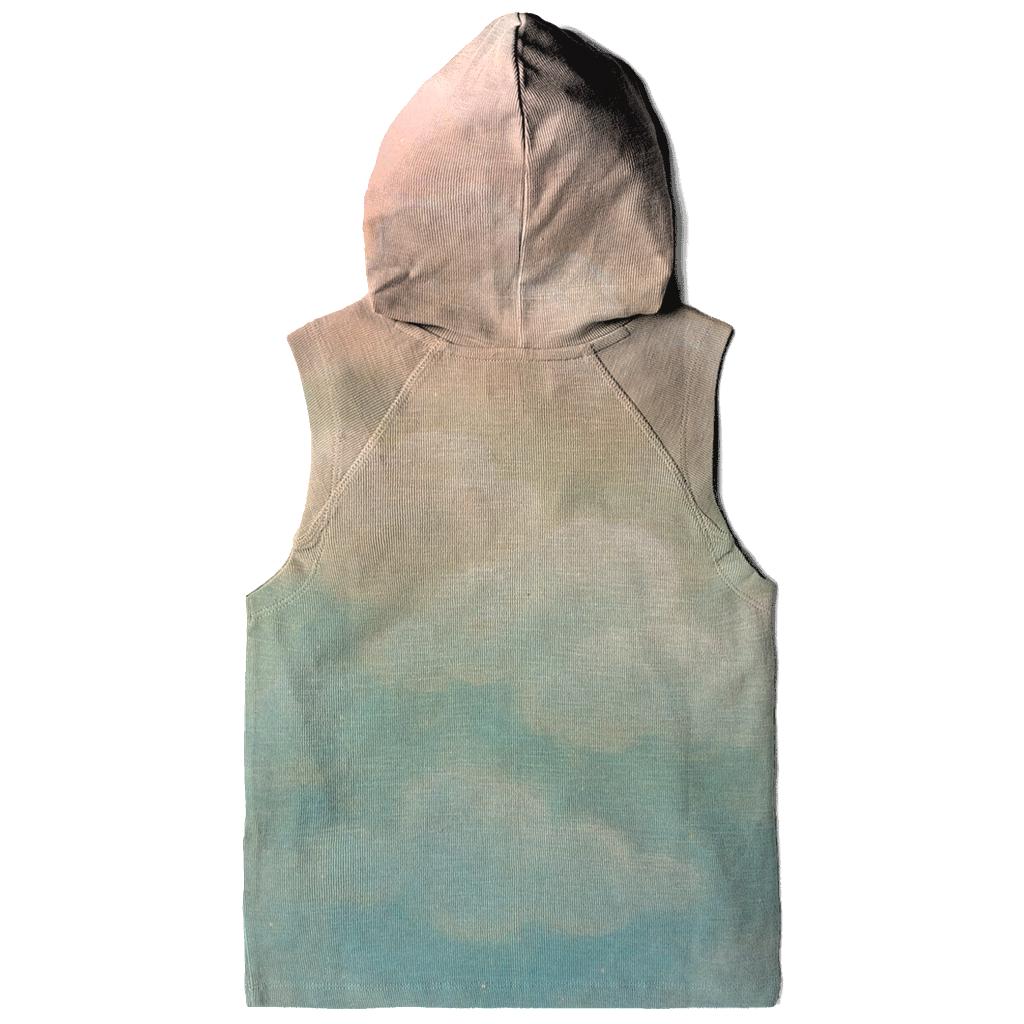 Pastel Cloud Cascade embroidered hoodies